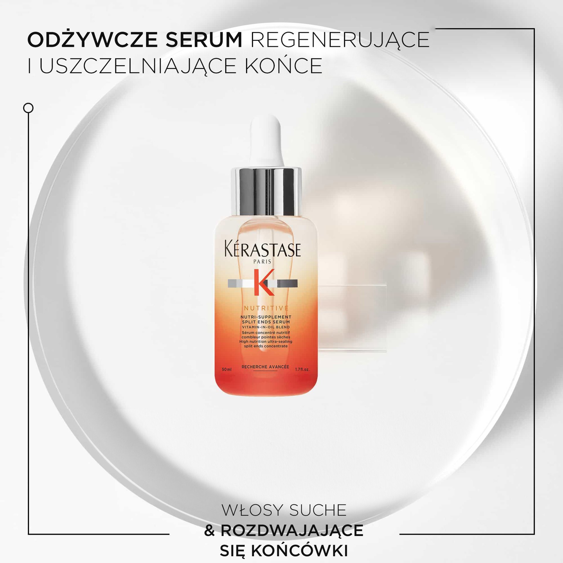 Serum odżywiające suche końcówki włosów Nutritive Kerastase